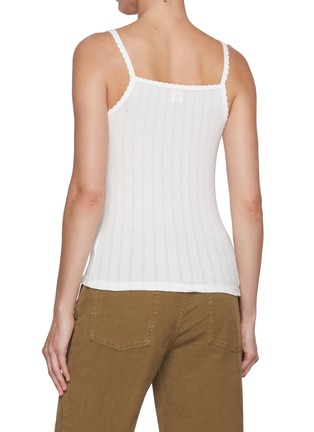 Back View - Click To Enlarge - LESET - Pointelle Cotton Tank Top