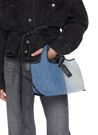 Figure View - Click To Enlarge - 3.1 PHILLIP LIM - Small Washed Denim Market Tote Bag