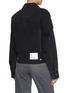 Back View - Click To Enlarge - 3.1 PHILLIP LIM - Boxy Dark Wash Denim Jacket