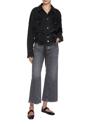 Figure View - Click To Enlarge - 3.1 PHILLIP LIM - Boxy Dark Wash Denim Jacket