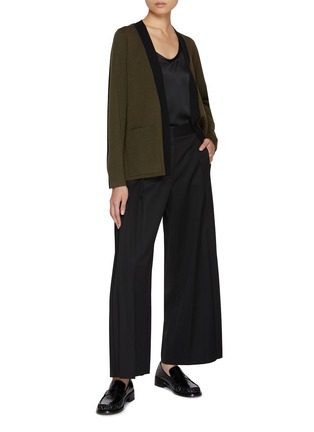 Figure View - Click To Enlarge - JOSEPH - Bicolour Open Front Cardigan