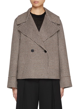 Main View - Click To Enlarge - JOSEPH - Rollet Double Face Wool Dogtooth Jacket