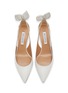 Detail View - Click To Enlarge - AQUAZZURA - Bow Tie 50 Leather Pumps