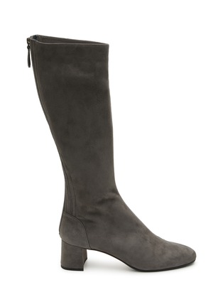 Main View - Click To Enlarge - AQUAZZURA - Saint Honore 50 Suede Tall Boots