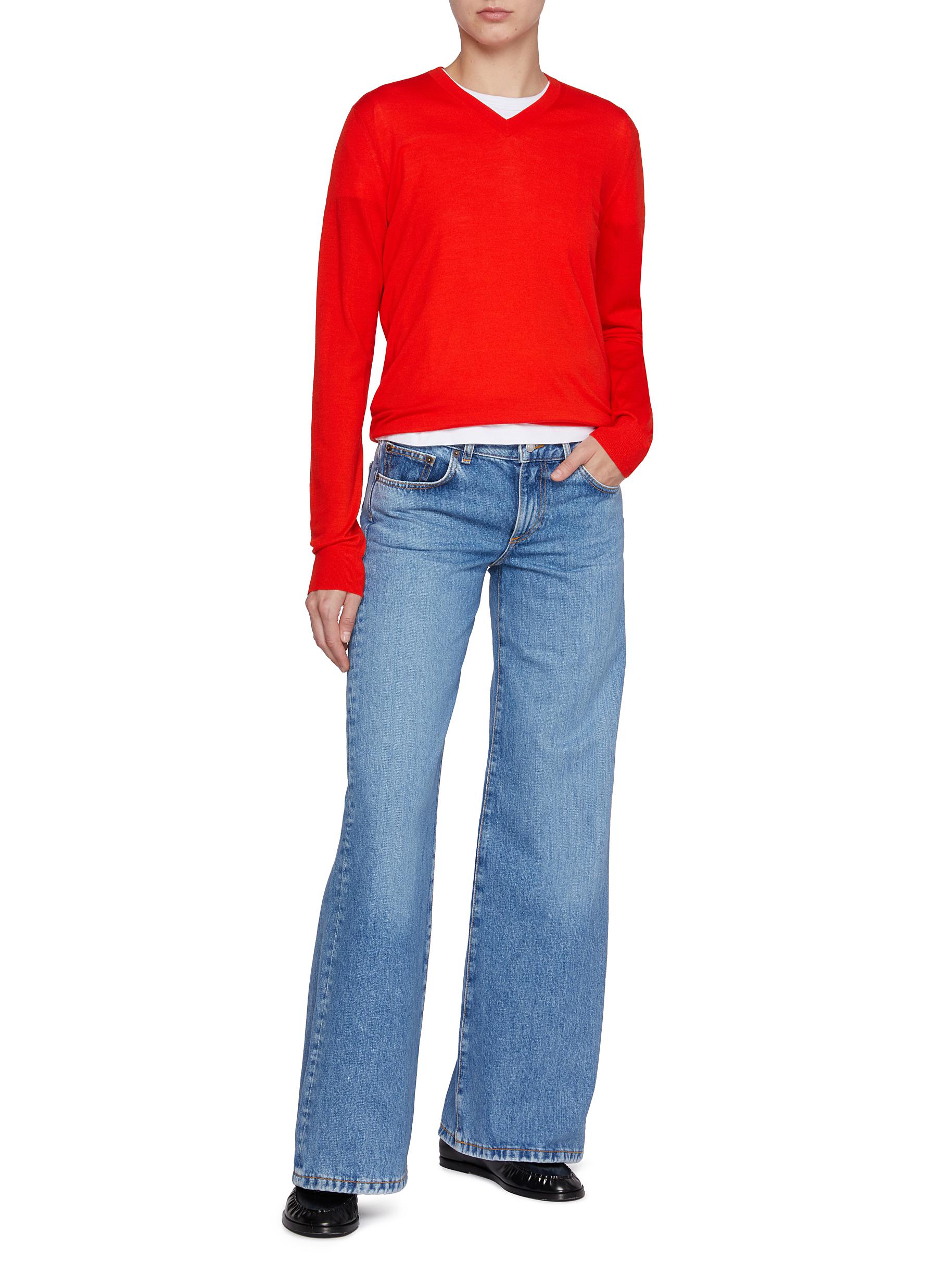 Kyoto Low Rise Light Wash Jeans - Thumbnail 2