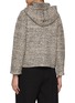 Back View - Click To Enlarge - CRUSH COLLECTION - Fancy Bouclé Hooded Jacket