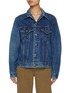 Main View - Click To Enlarge - JUNKYARD JEANS - 1960's-1970's Dark Wash Denim Jacket