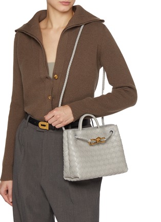 Figure View - Click To Enlarge - BOTTEGA VENETA - Small Andiamo Intrecciato Leather Bag