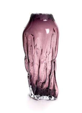 Main View - Click To Enlarge - DAVID VALNER STUDIO - Medium Structured By Nature Vase — Purple