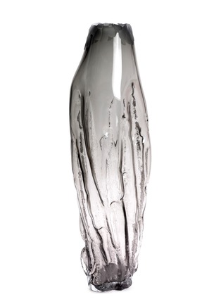 Main View - Click To Enlarge - DAVID VALNER STUDIO - Large Structured By Nature Vase — Smoke