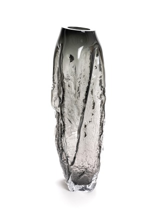 Main View - Click To Enlarge - DAVID VALNER STUDIO - Medium Structured By Nature Vase — Smoke