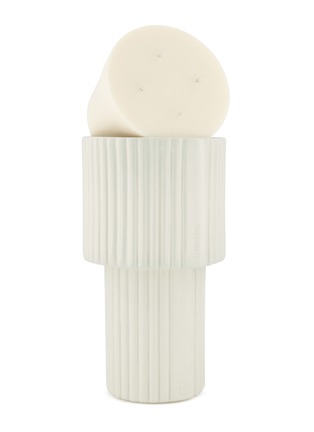 Detail View - Click To Enlarge - MAMÈNE - Andy The Lamp Refillable Candle 1kg — Blanc Greige