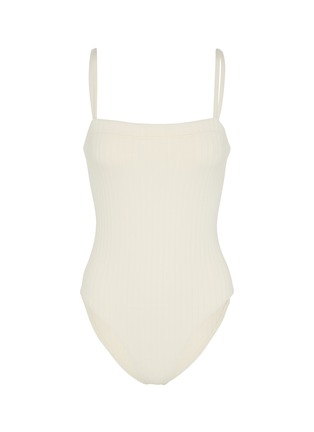 Main View - Click To Enlarge - ERES - Tropicalia Ribbed Tank Swimsuit