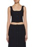 Main View - Click To Enlarge - ERES - Amazonia Ribbed Crop Top