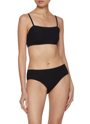 Figure View - Click To Enlarge - ERES - Praia Ribbed Crop Top Bra