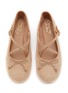 Detail View - Click To Enlarge - CIRCUS BY SAM EDELMAN - Zuri Criss Cross Shearling Leather Ballerina Flats