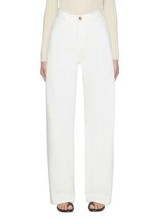 Main View - Click To Enlarge - LA COLLECTION - Maria Wide Leg Jeans