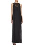 Figure View - Click To Enlarge - LA COLLECTION - Danni Chiffon Silk Dress and Kate Silk Tank Dress Set