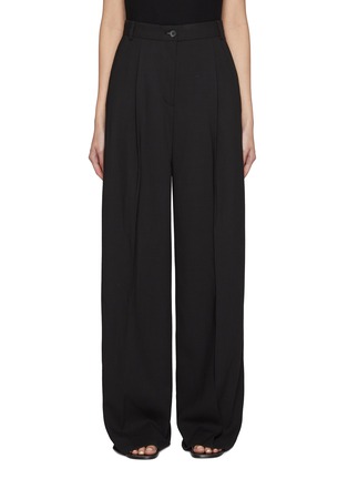 Main View - Click To Enlarge - LA COLLECTION - Dalida Pleated Wool Pants