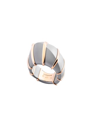 Main View - Click To Enlarge - VHERNIER - Ardis 18K Rose Gold Aluminium Ring — EU53