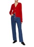 Figure View - Click To Enlarge - EENK - V-Neck Wool Cashmere Cardigan