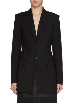 Main View - Click To Enlarge - HELMUT LANG - Notch Lapel Single Breasted Blazer