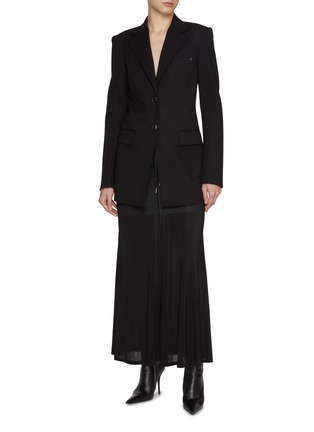 Figure View - Click To Enlarge - HELMUT LANG - Notch Lapel Single Breasted Blazer