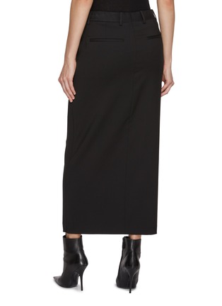 Back View - Click To Enlarge - HELMUT LANG - Tailored Wool Maxi Skirt