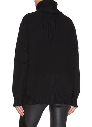 Back View - Click To Enlarge - HELMUT LANG - Ribbed Knit Turtleneck Sweater