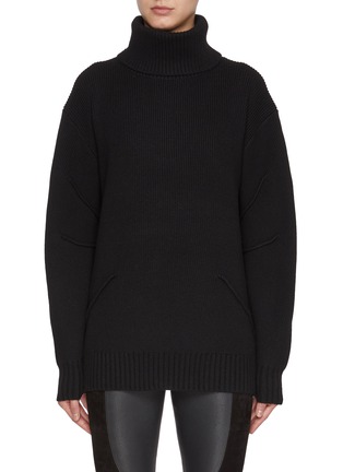 Main View - Click To Enlarge - HELMUT LANG - Ribbed Knit Turtleneck Sweater