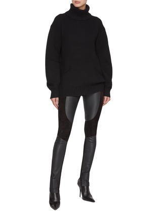 Figure View - Click To Enlarge - HELMUT LANG - Ribbed Knit Turtleneck Sweater