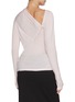 Back View - Click To Enlarge - HELMUT LANG - Twist Long Sleeve Jersey Top