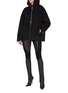 Figure View - Click To Enlarge - HELMUT LANG - Oversized Zip Up Hooded Jacket