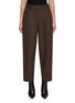 Main View - Click To Enlarge - HELMUT LANG - Pleated Cropped Wool Blend Pants