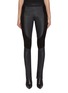 Main View - Click To Enlarge - HELMUT LANG - Suede Insert Leather Leggings