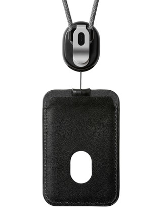 Detail View - Click To Enlarge - ORBITKEY - ID Card Holder with Lanyard — Black