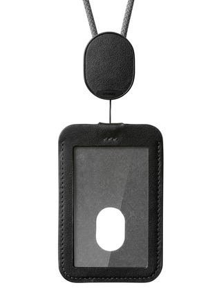 Detail View - Click To Enlarge - ORBITKEY - ID Card Holder with Lanyard — Black