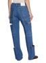 Back View - Click To Enlarge - SETCHU - Detachable Panelled Medium Wash Jeans