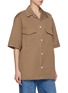 Detail View - Click To Enlarge - SETCHU - Detachable Sleeve Work Shirt