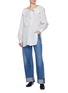 Figure View - Click To Enlarge - SETCHU - Floppy Collar Cotton Silk Shirt