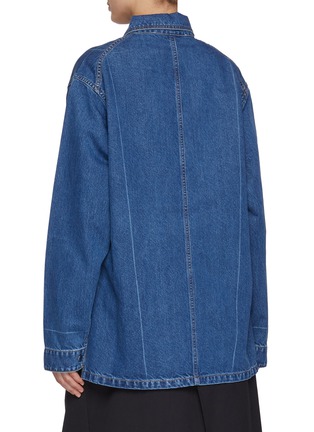 Back View - Click To Enlarge - SETCHU - Medium Wash Work Jacket