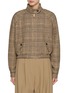 Main View - Click To Enlarge - RECTO - Amber Chequered Harringtion Sweater