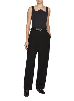 Figure View - Click To Enlarge - RECTO - Tucked Details Wide Leg Pants