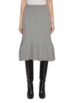 Main View - Click To Enlarge - RECTO - Daria Flared Hem Knit Skirt