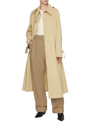 Figure View - Click To Enlarge - RECTO - Tucked Details Wide Leg Pants