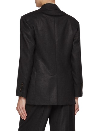 Back View - Click To Enlarge - BRUNELLO CUCINELLI - Sparkling Double Breasted Blazer