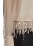  - BRUNELLO CUCINELLI - Organza Sleeve Feather Hem Silk Shirt