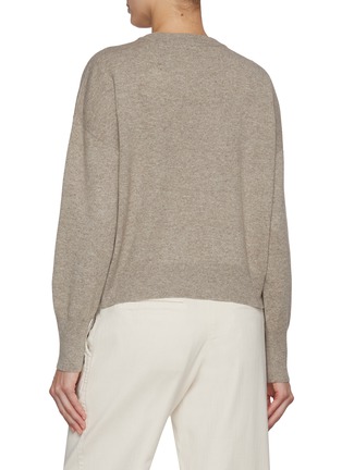 Back View - Click To Enlarge - BRUNELLO CUCINELLI - Sequin Front Knit Sweater