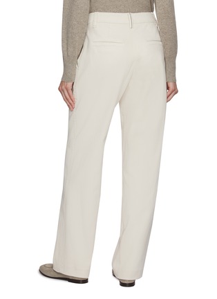 Back View - Click To Enlarge - BRUNELLO CUCINELLI - Pleated Wide Leg Pants