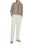 Figure View - Click To Enlarge - BRUNELLO CUCINELLI - Pleated Wide Leg Pants